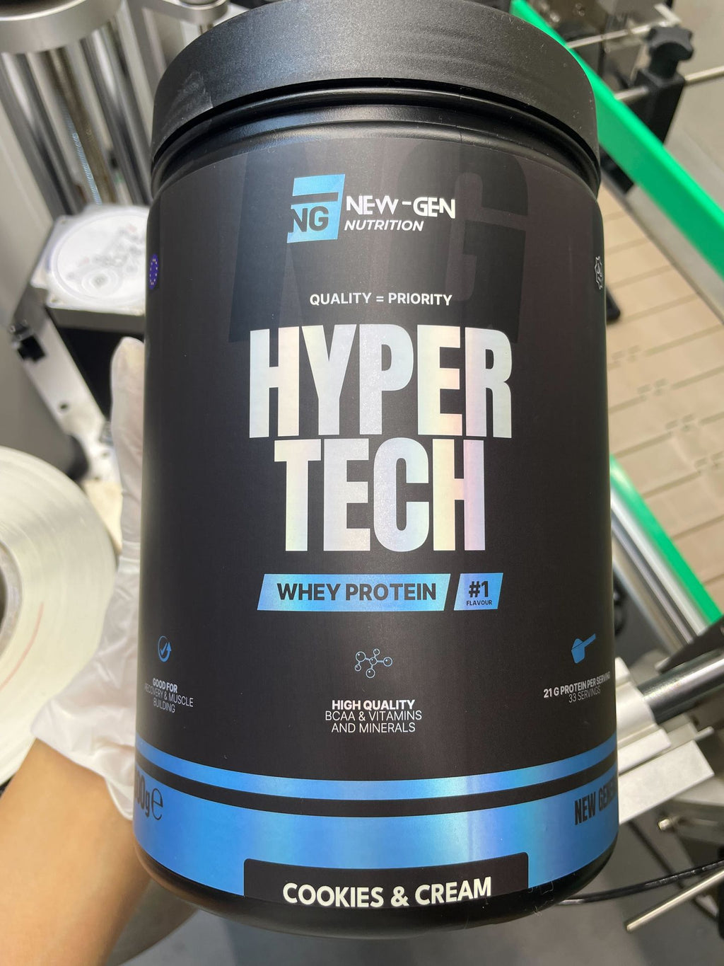 WHEY PROTEIN POWDER CONCENTRATE 1KG BCAAs - 33 SERVINGS